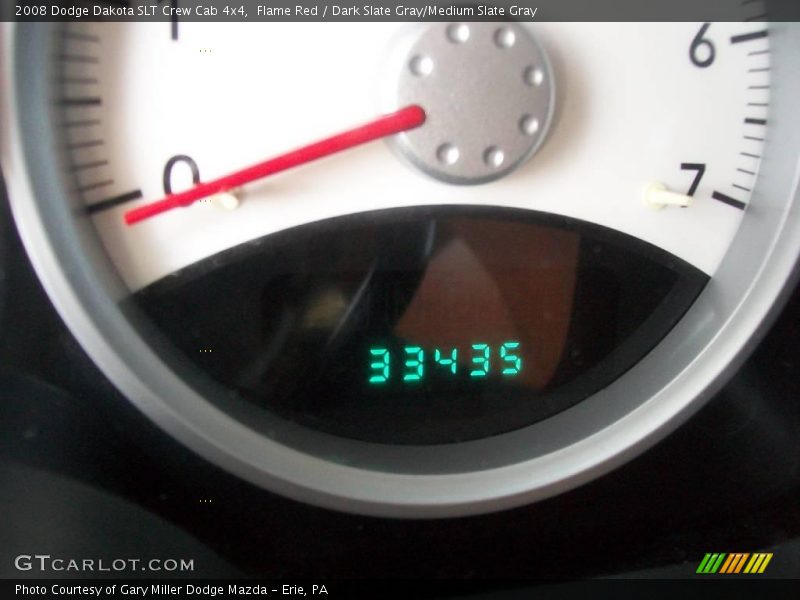 Flame Red / Dark Slate Gray/Medium Slate Gray 2008 Dodge Dakota SLT Crew Cab 4x4
