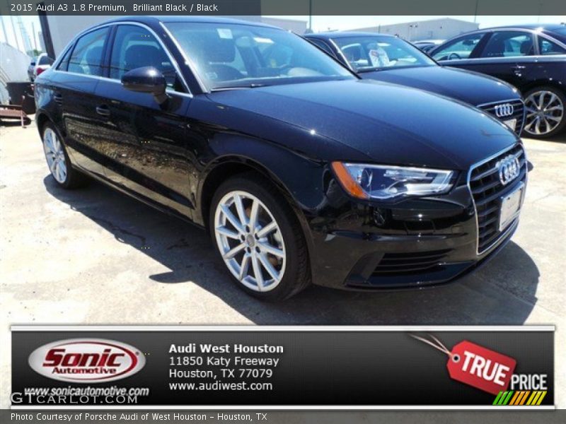 Brilliant Black / Black 2015 Audi A3 1.8 Premium