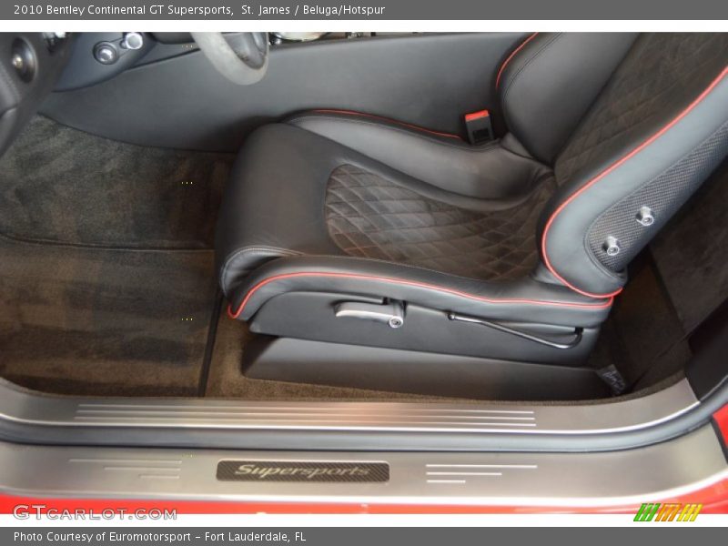 Front Seat of 2010 Continental GT Supersports