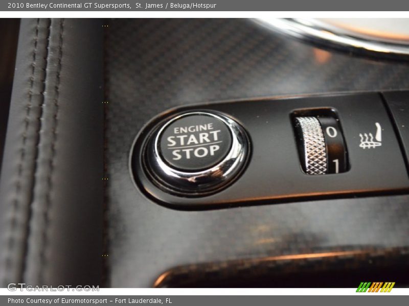 Controls of 2010 Continental GT Supersports