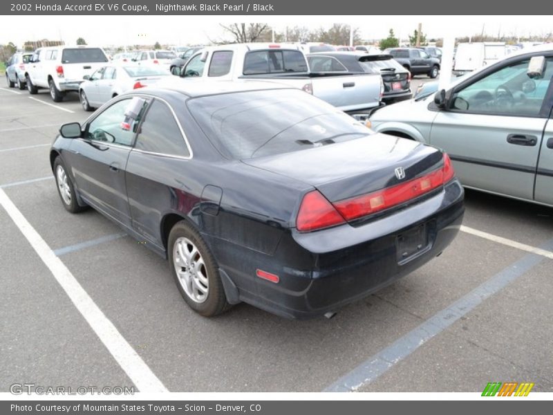 Nighthawk Black Pearl / Black 2002 Honda Accord EX V6 Coupe