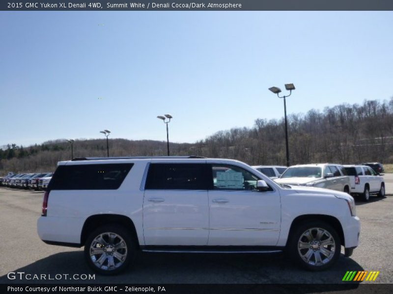 Summit White / Denali Cocoa/Dark Atmosphere 2015 GMC Yukon XL Denali 4WD