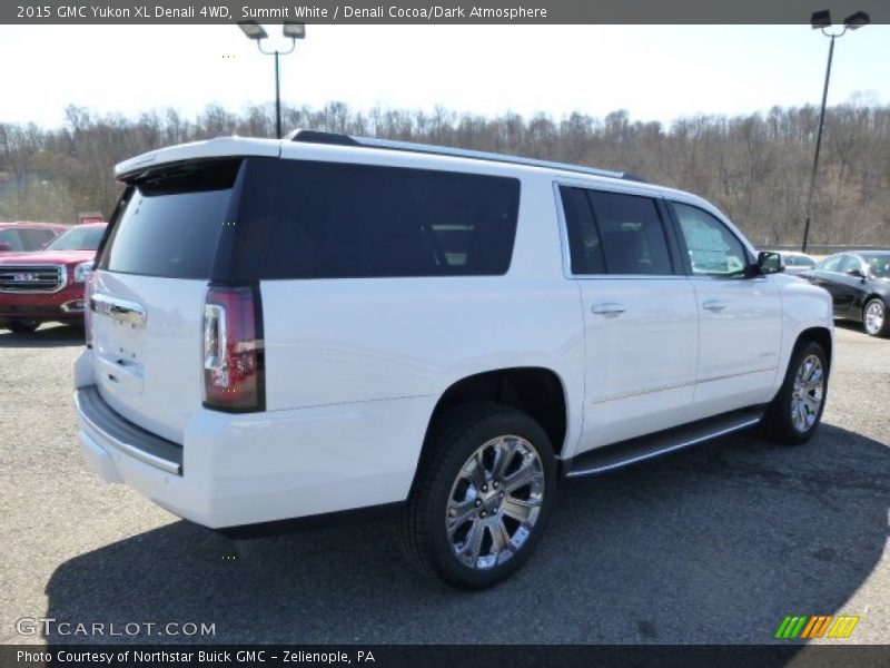 Summit White / Denali Cocoa/Dark Atmosphere 2015 GMC Yukon XL Denali 4WD
