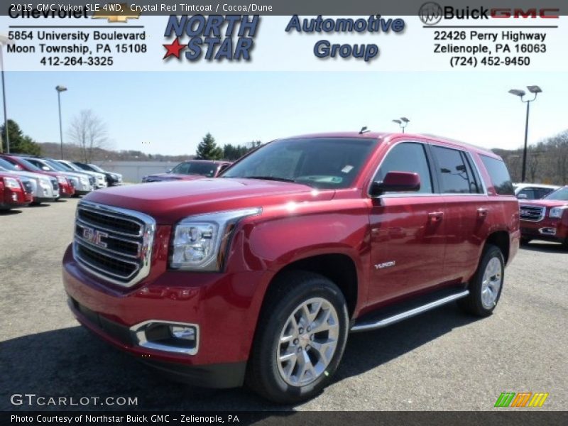 Crystal Red Tintcoat / Cocoa/Dune 2015 GMC Yukon SLE 4WD