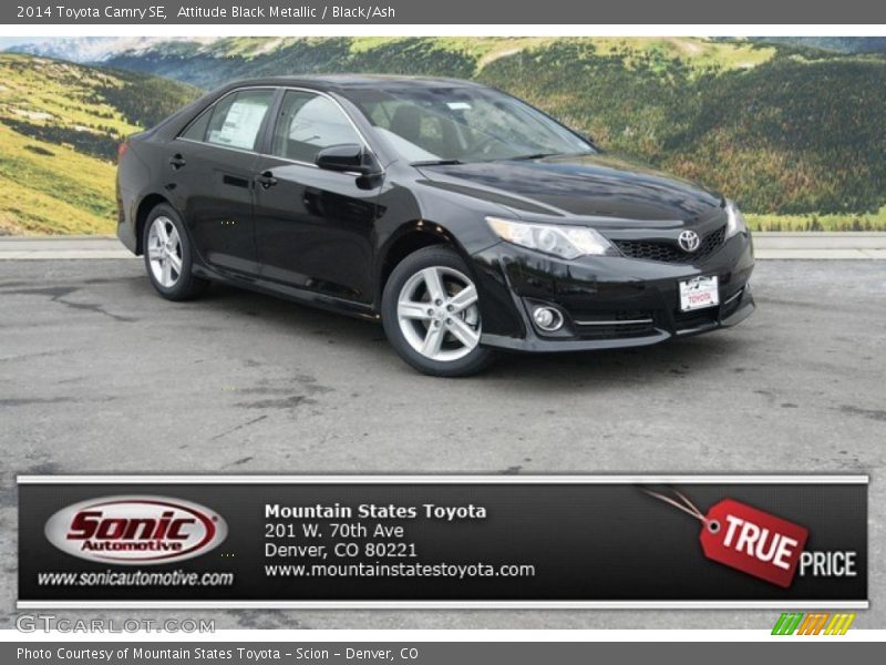 Attitude Black Metallic / Black/Ash 2014 Toyota Camry SE