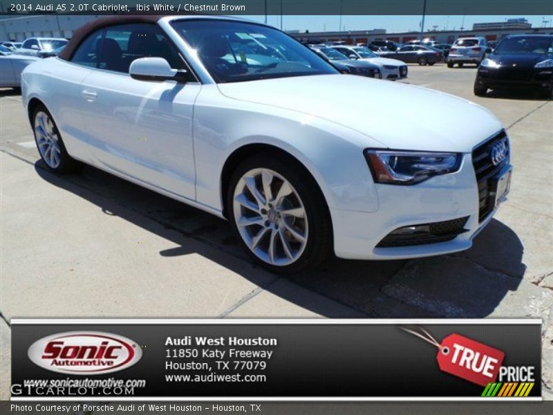 Ibis White / Chestnut Brown 2014 Audi A5 2.0T Cabriolet