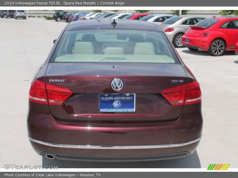 Opera Red Metallic / Cornsilk Beige 2014 Volkswagen Passat TDI SE