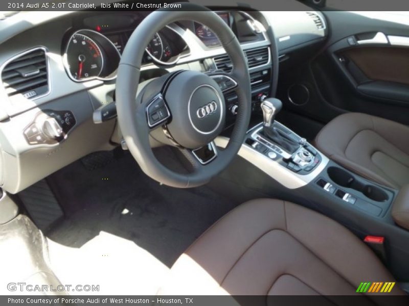 Ibis White / Chestnut Brown 2014 Audi A5 2.0T Cabriolet