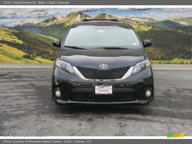 Black / Dark Charcoal 2014 Toyota Sienna SE