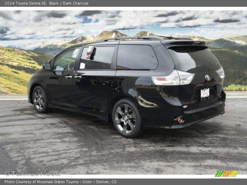Black / Dark Charcoal 2014 Toyota Sienna SE