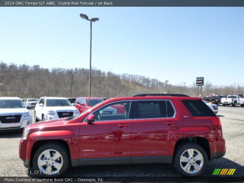 Crystal Red Tintcoat / Jet Black 2014 GMC Terrain SLT AWD