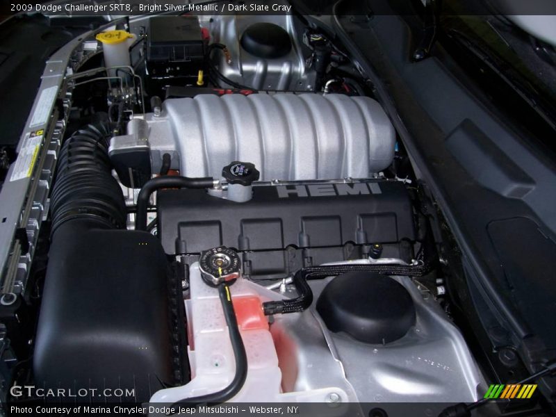 Bright Silver Metallic / Dark Slate Gray 2009 Dodge Challenger SRT8