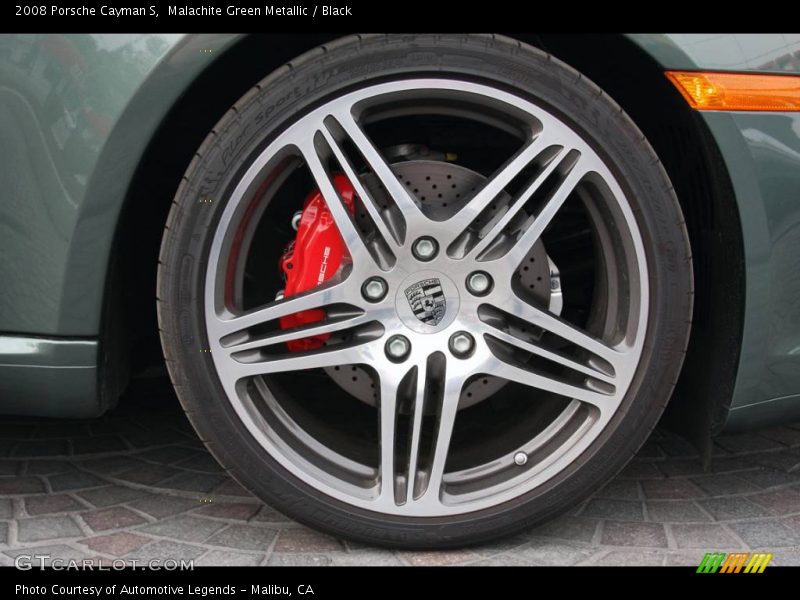 Malachite Green Metallic / Black 2008 Porsche Cayman S
