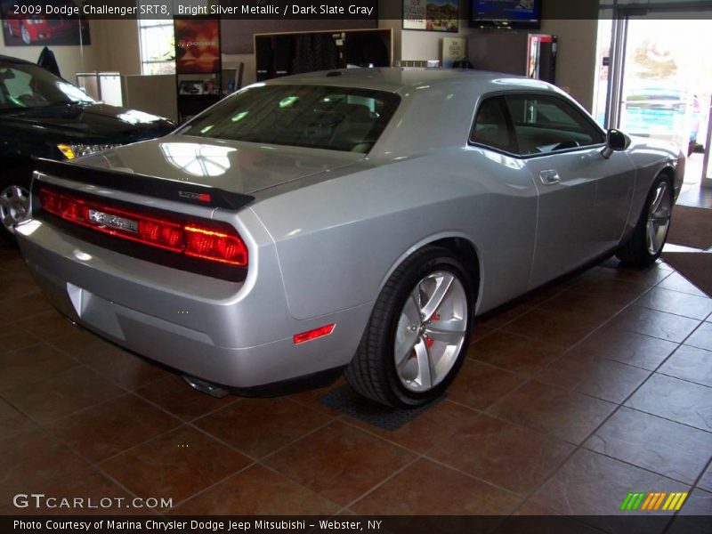 Bright Silver Metallic / Dark Slate Gray 2009 Dodge Challenger SRT8