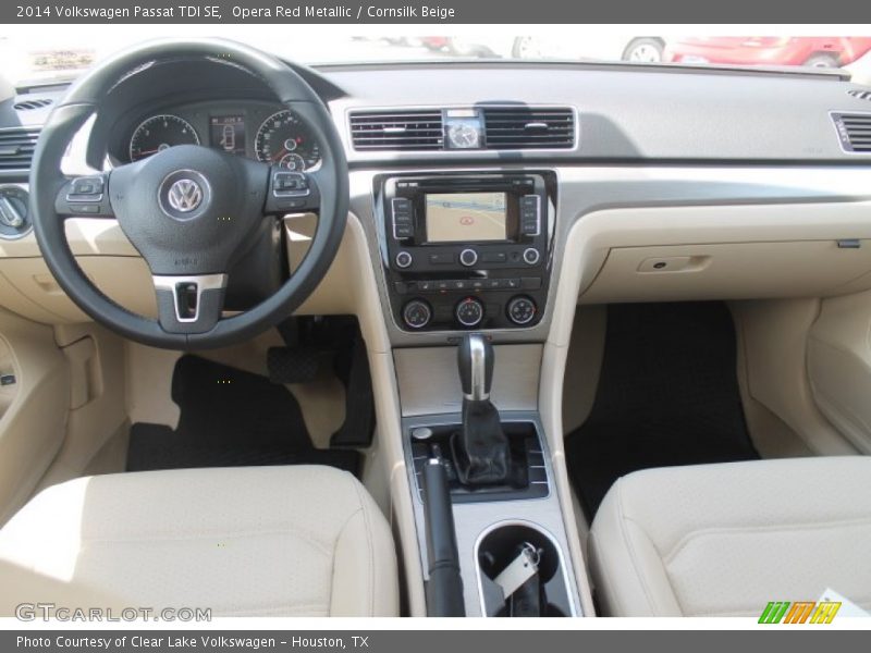 Opera Red Metallic / Cornsilk Beige 2014 Volkswagen Passat TDI SE