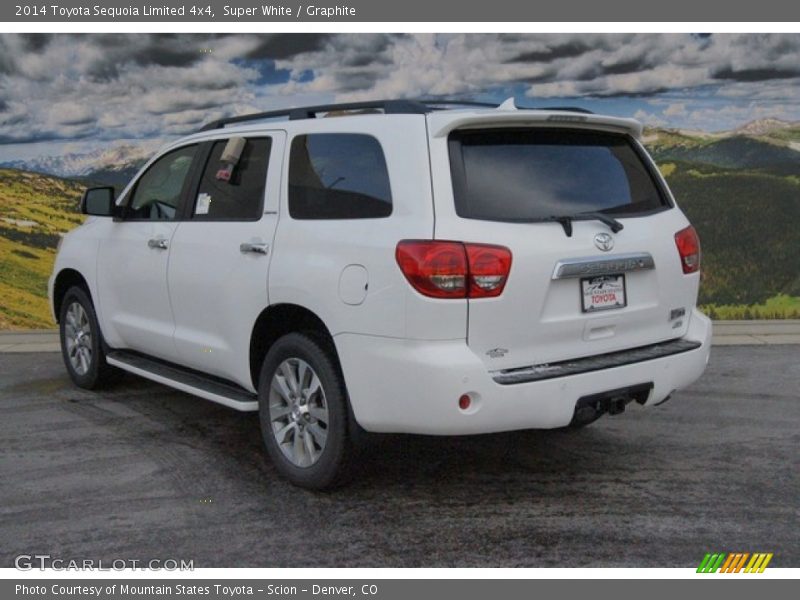 Super White / Graphite 2014 Toyota Sequoia Limited 4x4