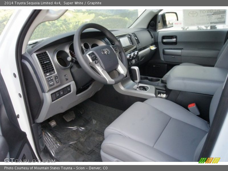 Super White / Graphite 2014 Toyota Sequoia Limited 4x4