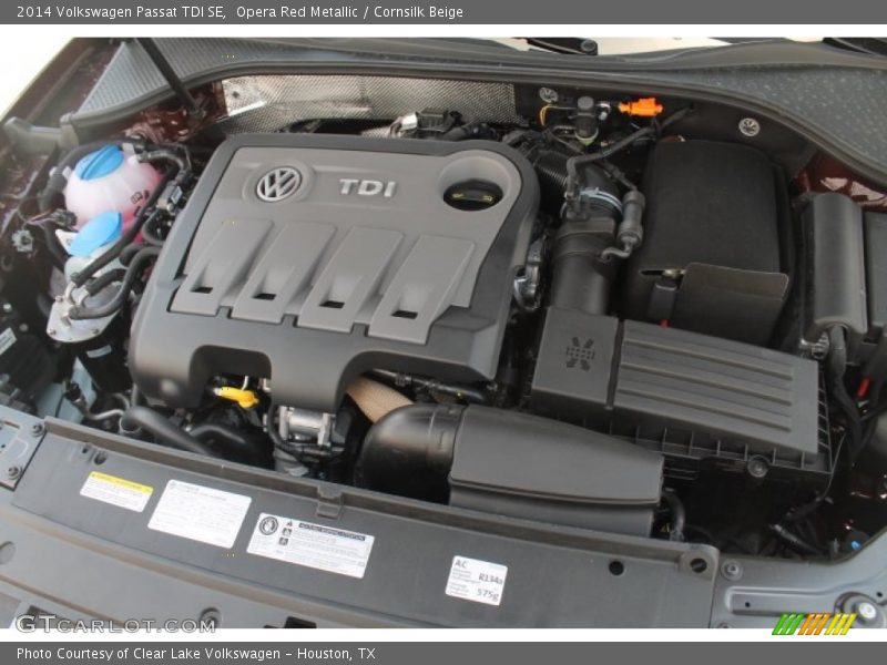 Opera Red Metallic / Cornsilk Beige 2014 Volkswagen Passat TDI SE