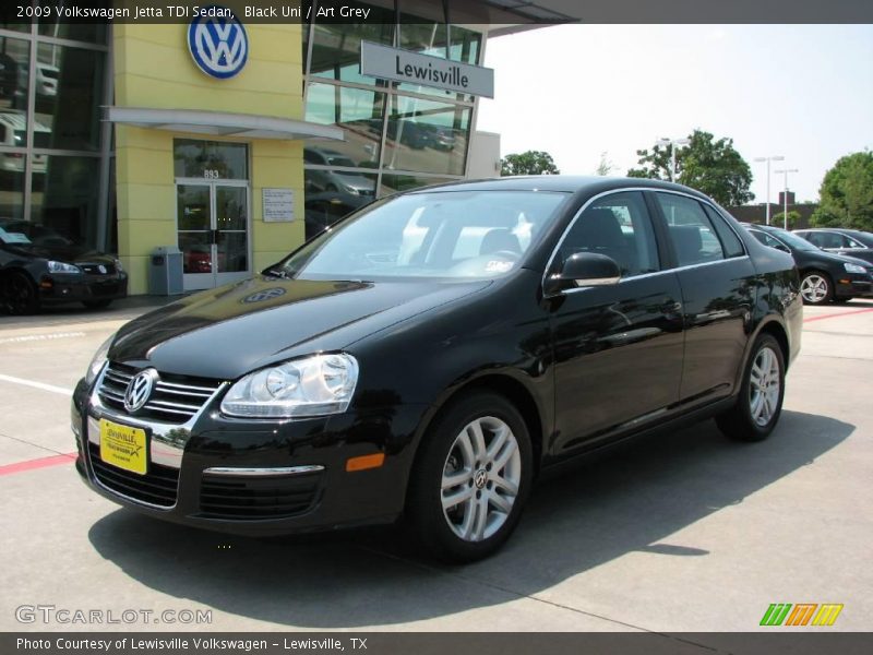 Black Uni / Art Grey 2009 Volkswagen Jetta TDI Sedan
