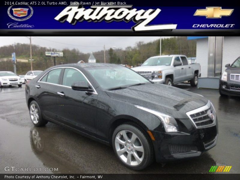 Black Raven / Jet Black/Jet Black 2014 Cadillac ATS 2.0L Turbo AWD