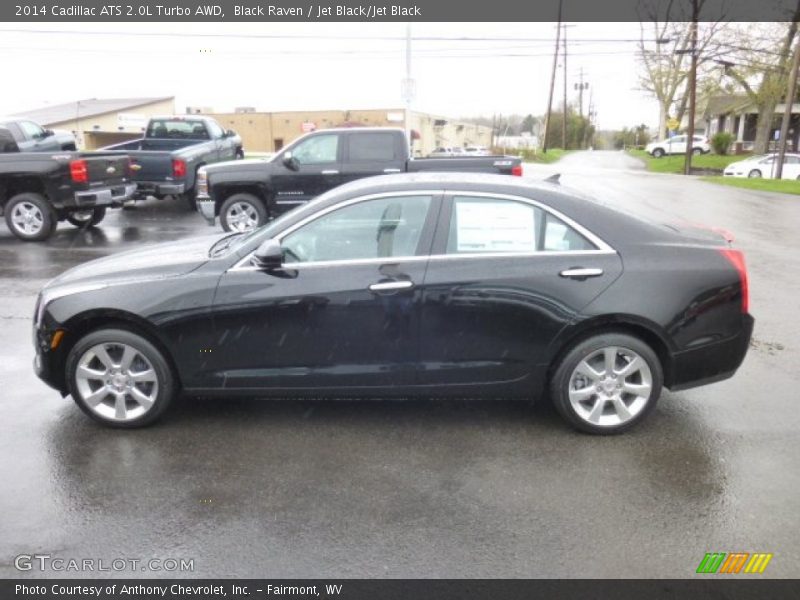 Black Raven / Jet Black/Jet Black 2014 Cadillac ATS 2.0L Turbo AWD