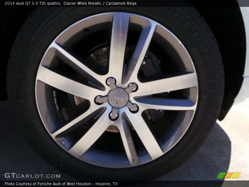 Glacier White Metallic / Cardamom Beige 2014 Audi Q7 3.0 TDI quattro