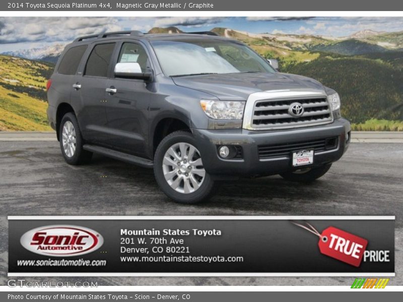 Magnetic Gray Metallic / Graphite 2014 Toyota Sequoia Platinum 4x4