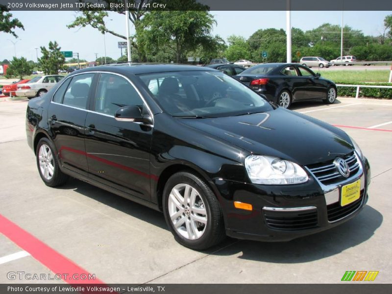 Black Uni / Art Grey 2009 Volkswagen Jetta TDI Sedan