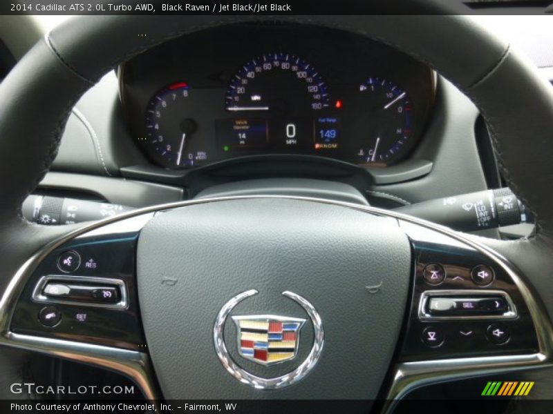 Black Raven / Jet Black/Jet Black 2014 Cadillac ATS 2.0L Turbo AWD