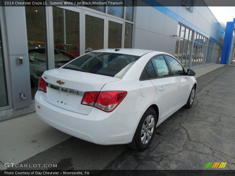 Summit White / Jet Black/Medium Titanium 2014 Chevrolet Cruze LS