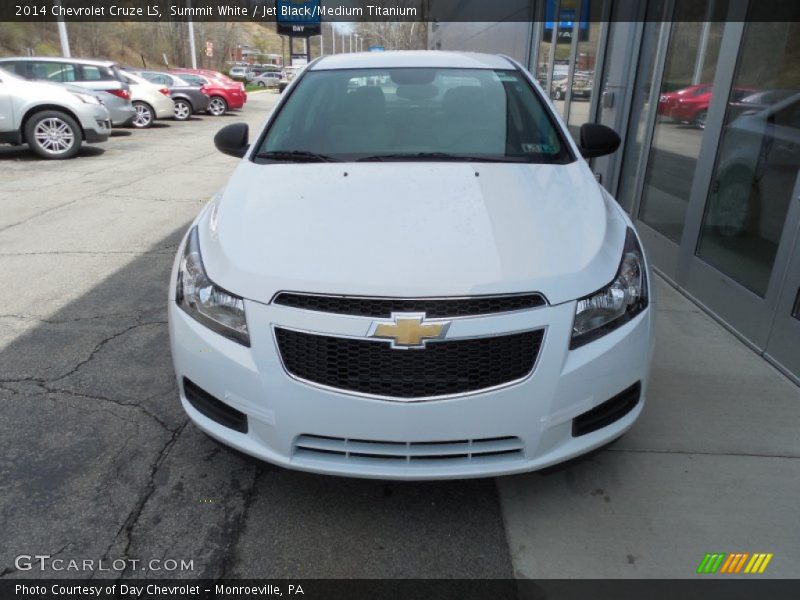 Summit White / Jet Black/Medium Titanium 2014 Chevrolet Cruze LS