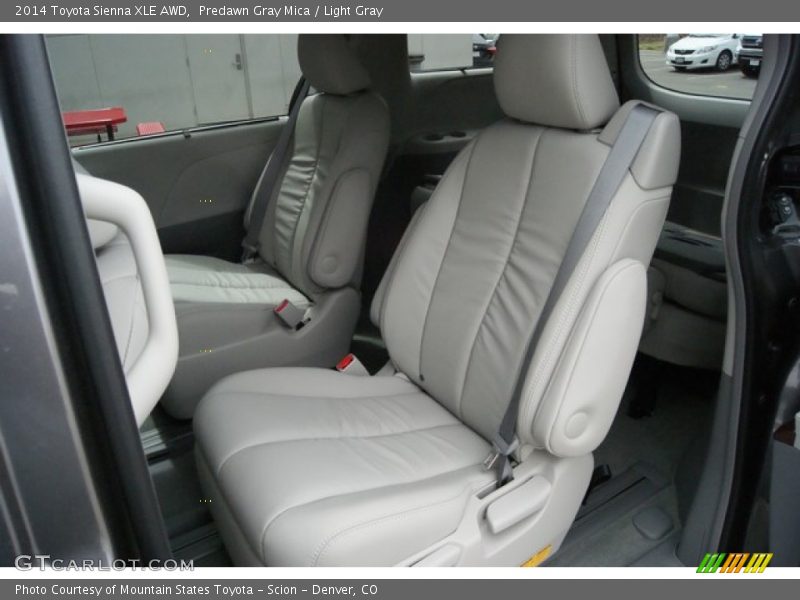 Predawn Gray Mica / Light Gray 2014 Toyota Sienna XLE AWD