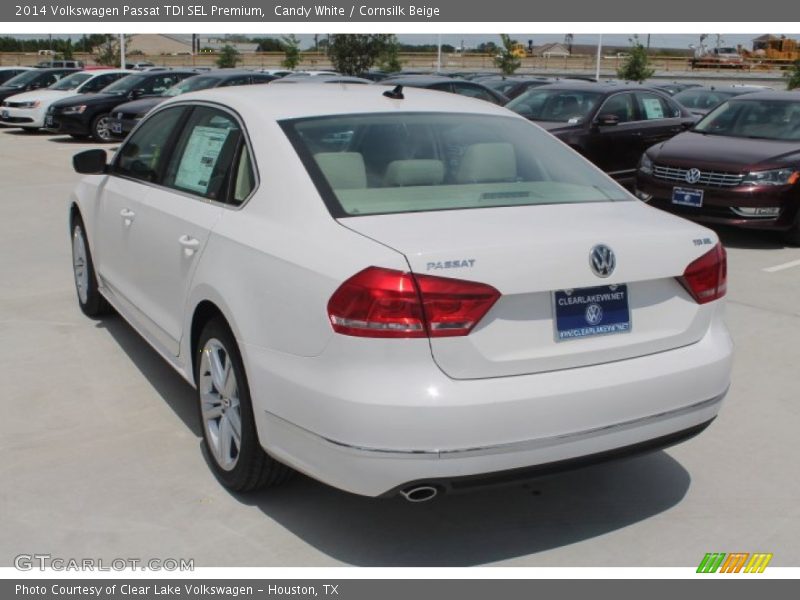 Candy White / Cornsilk Beige 2014 Volkswagen Passat TDI SEL Premium