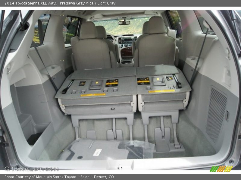 Predawn Gray Mica / Light Gray 2014 Toyota Sienna XLE AWD