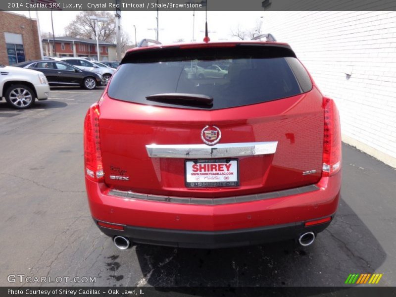 Crystal Red Tintcoat / Shale/Brownstone 2014 Cadillac SRX Luxury