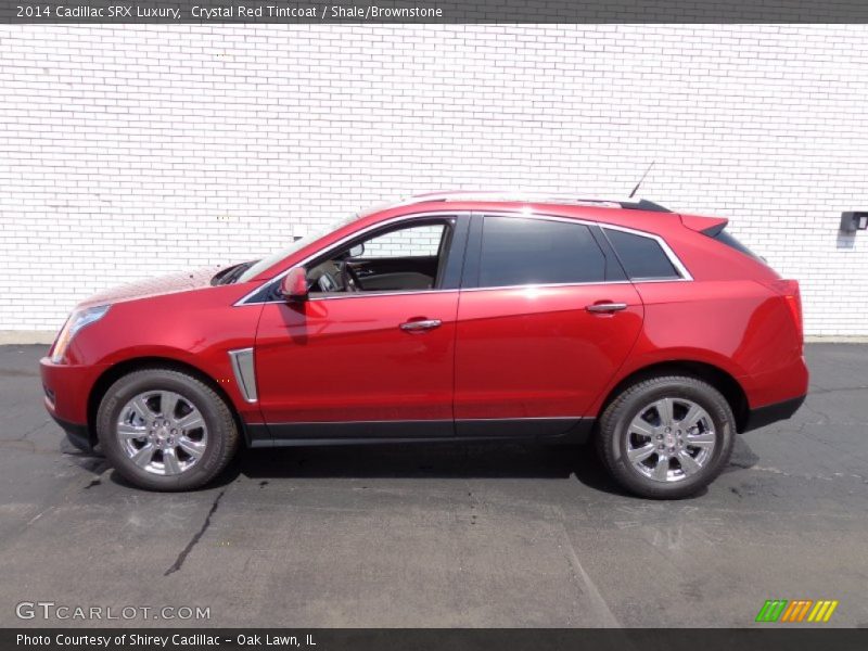 Crystal Red Tintcoat / Shale/Brownstone 2014 Cadillac SRX Luxury