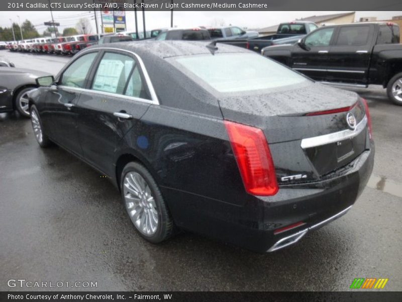 Black Raven / Light Cashmere/Medium Cashmere 2014 Cadillac CTS Luxury Sedan AWD