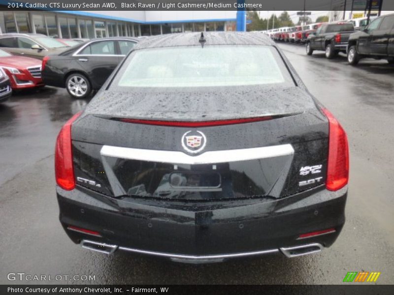 Black Raven / Light Cashmere/Medium Cashmere 2014 Cadillac CTS Luxury Sedan AWD