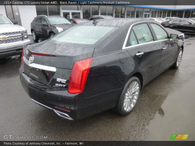 Black Raven / Light Cashmere/Medium Cashmere 2014 Cadillac CTS Luxury Sedan AWD