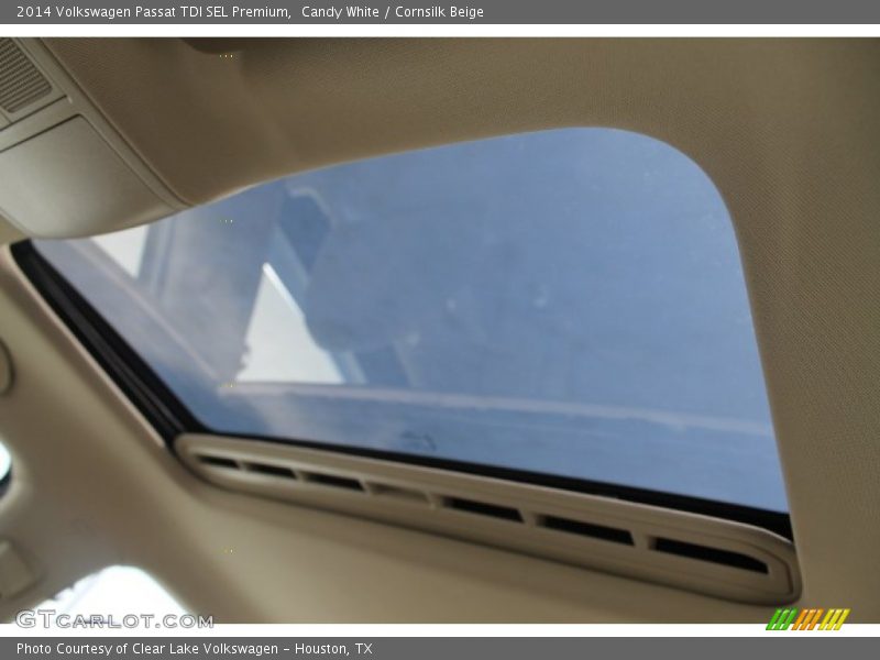 Candy White / Cornsilk Beige 2014 Volkswagen Passat TDI SEL Premium