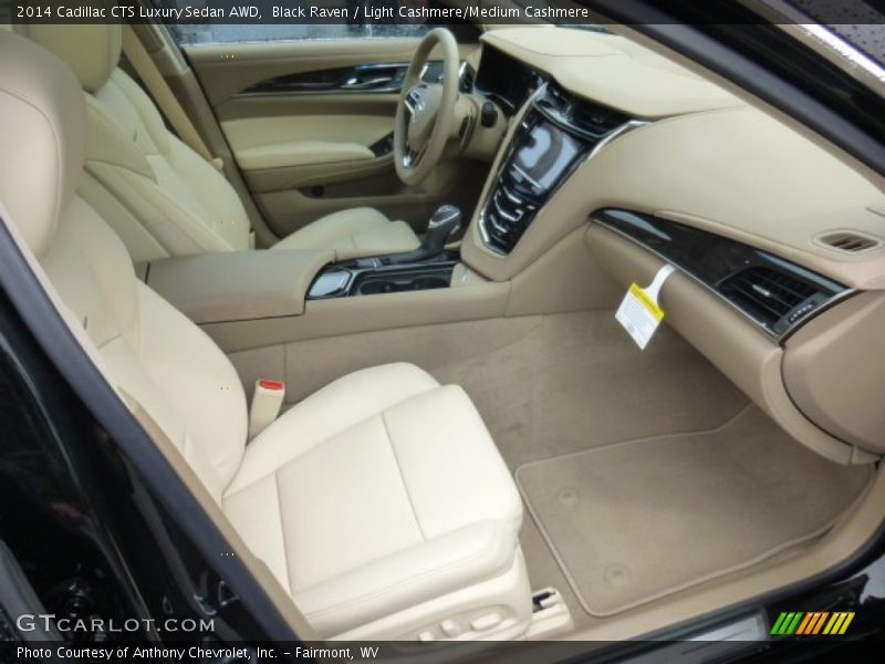 Black Raven / Light Cashmere/Medium Cashmere 2014 Cadillac CTS Luxury Sedan AWD