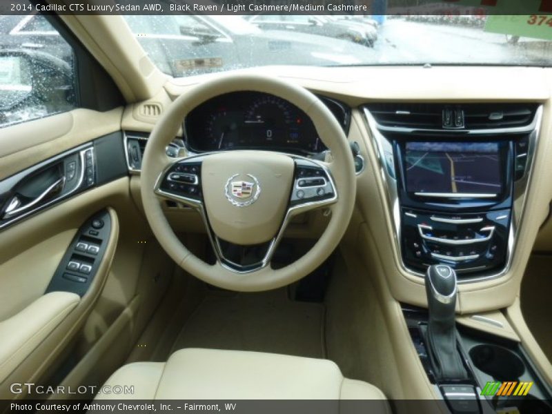 Black Raven / Light Cashmere/Medium Cashmere 2014 Cadillac CTS Luxury Sedan AWD