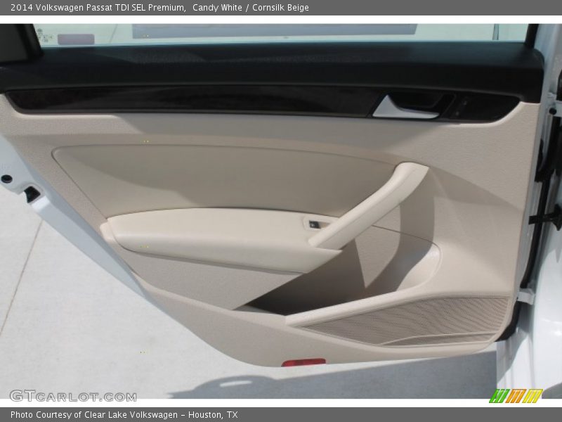 Candy White / Cornsilk Beige 2014 Volkswagen Passat TDI SEL Premium
