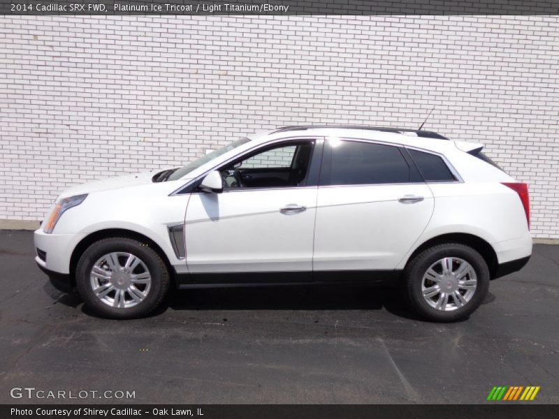 Platinum Ice Tricoat / Light Titanium/Ebony 2014 Cadillac SRX FWD