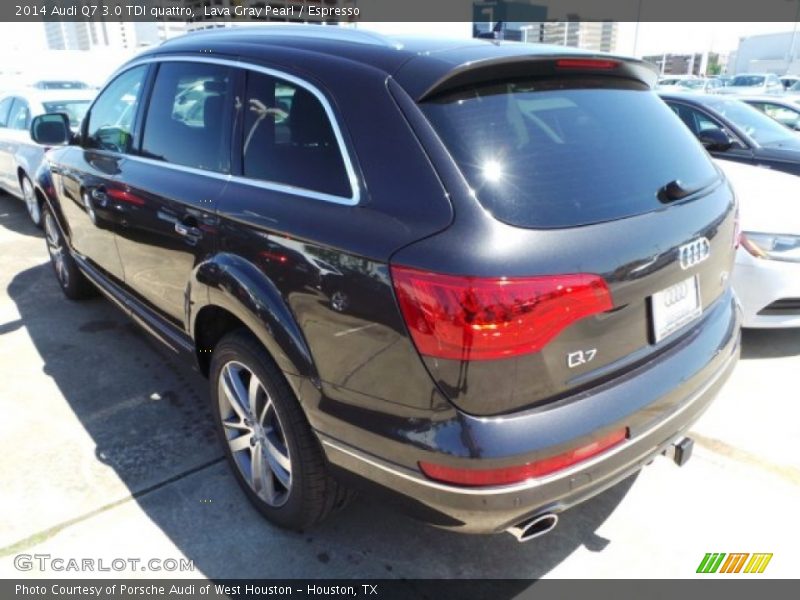 Lava Gray Pearl / Espresso 2014 Audi Q7 3.0 TDI quattro