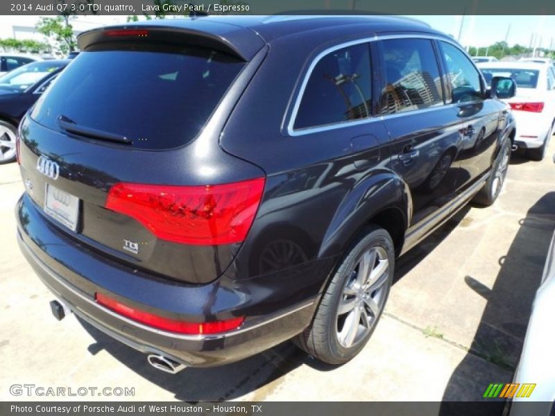 Lava Gray Pearl / Espresso 2014 Audi Q7 3.0 TDI quattro