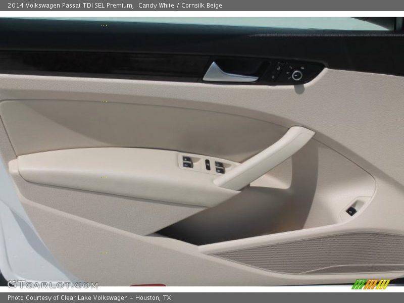 Candy White / Cornsilk Beige 2014 Volkswagen Passat TDI SEL Premium