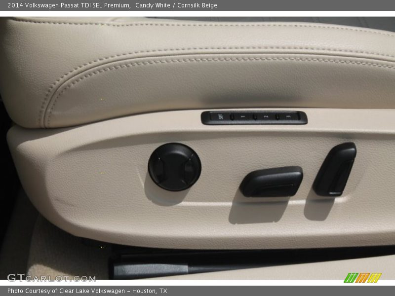 Candy White / Cornsilk Beige 2014 Volkswagen Passat TDI SEL Premium