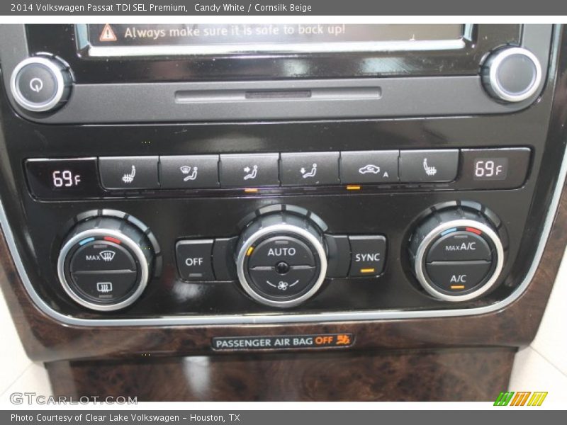 Candy White / Cornsilk Beige 2014 Volkswagen Passat TDI SEL Premium