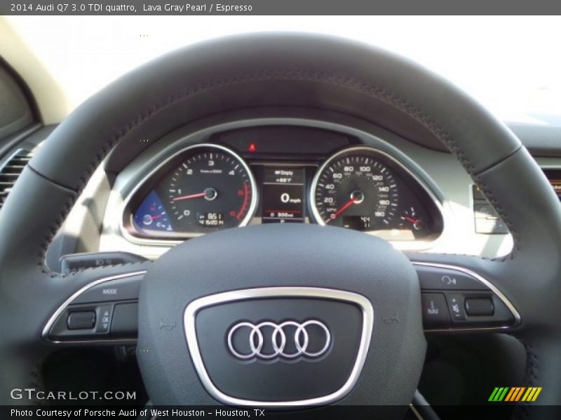 Lava Gray Pearl / Espresso 2014 Audi Q7 3.0 TDI quattro